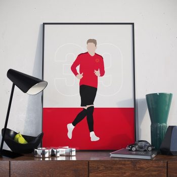 Scott McTominay Manchester United Football Canvas Poster Print Wall Art Decor