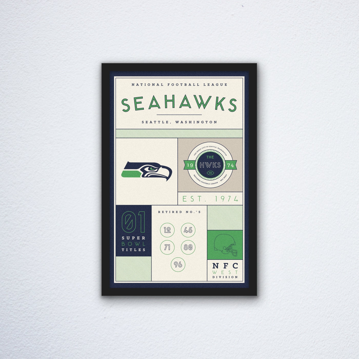 Seattle-Seahawks-Stats-Canvas-Poster-Print-Wall-Art-Decor Seattle Seahawks Stats Canvas Poster Print - Wall Art Decor