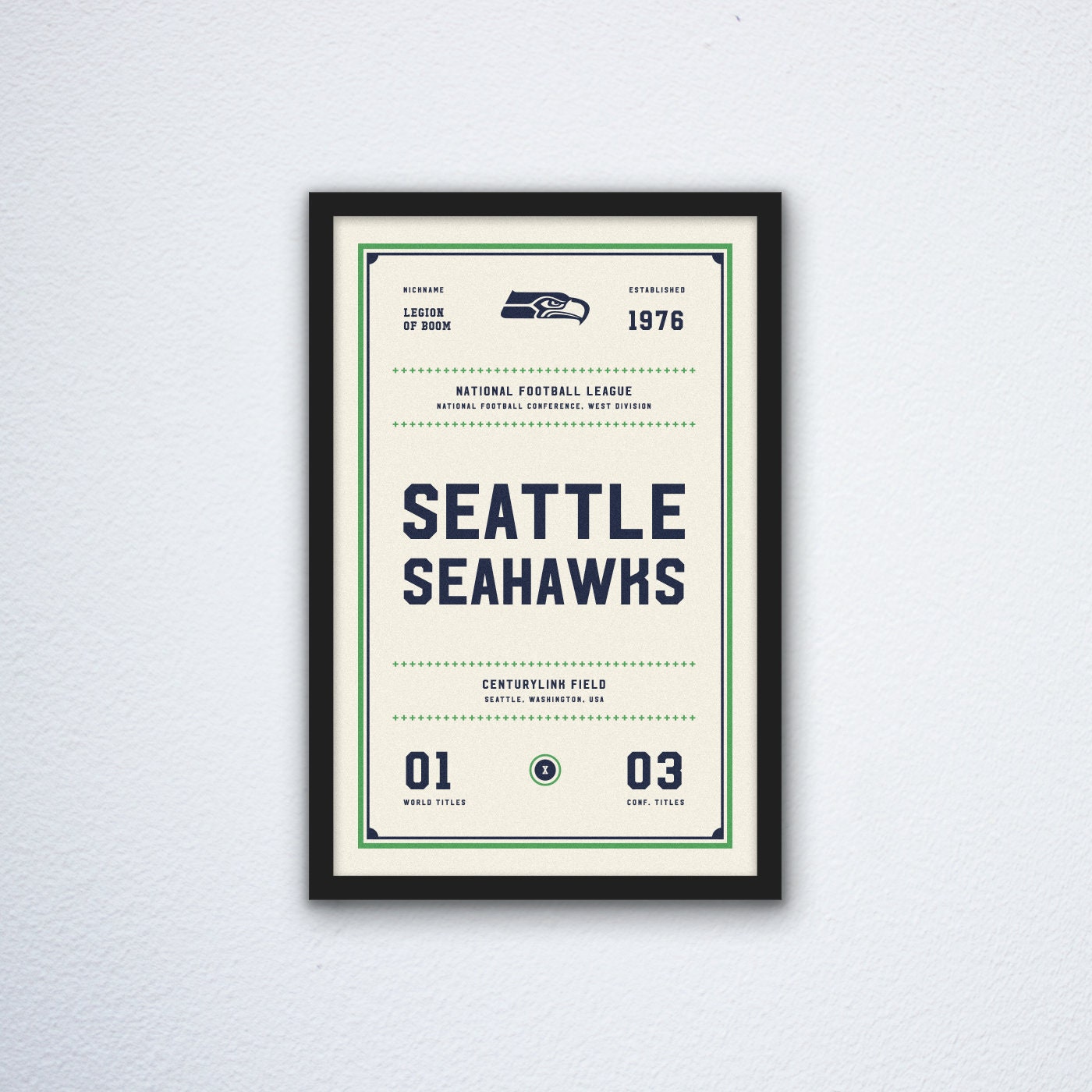 Seattle-Seahawks-Ticket-Canvas-Poster-Print-Wall-Art-Decor Seattle Seahawks Ticket Canvas Poster Print - Wall Art Decor