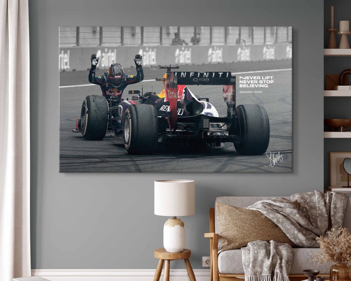 Sebastian-Vettel-RB9-2013-Formula-1-Driver-Canvas-F1-Inspiration-Canvas-Wall-Art-Vettel-Print-Poster-Formula-One-Redbull-Racing-Fan-Gift-1