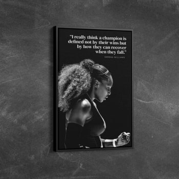 Serena Williams Quote Canvas Serena Williams Poster Motivational Poster Inspirational Quotes Tennis Poster Sport Wall Decor GYM Art