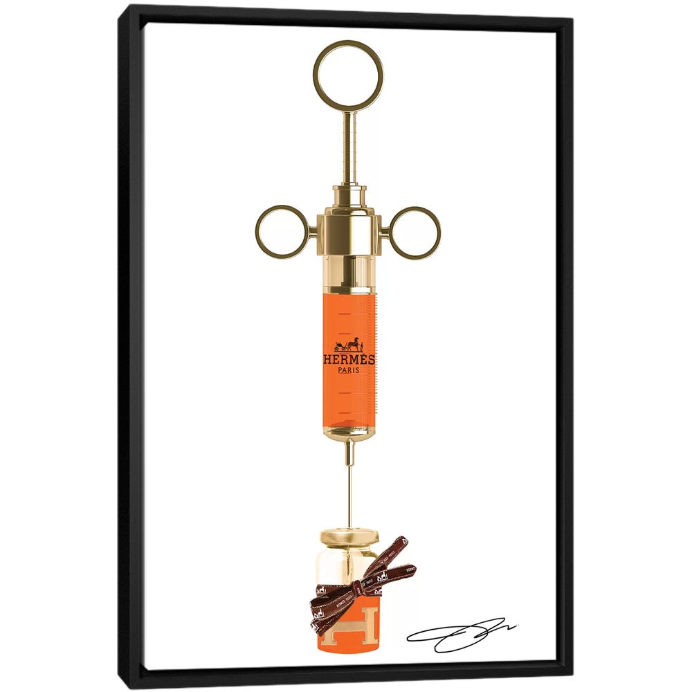 Shot-Of-Hermes-Black-Framed-Canvas-Stretched-Wrapped-Canvas-Print-Wall-Art-Decor Shot Of Hermes - Black Framed Canvas