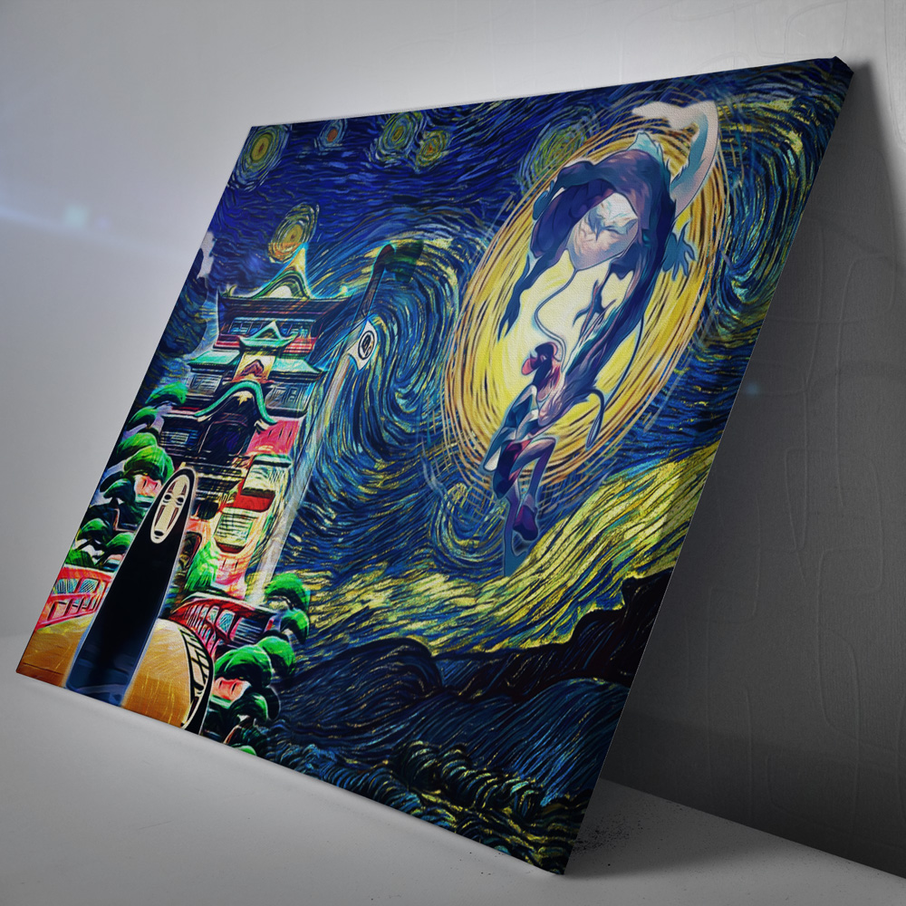 Spirited-Away-Starry-Night-Studio-Ghibli-Canvas-Poster-Print-Wall-Art-Decor-1