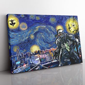 Starry Night Venom Canvas Poster Print Wall Art Decor
