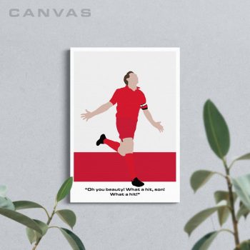 Steven Gerrard Commentary Liverpool Football Canvas Poster Print Wall Art Decor