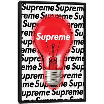 Supreme Idea - Black Framed Canvas