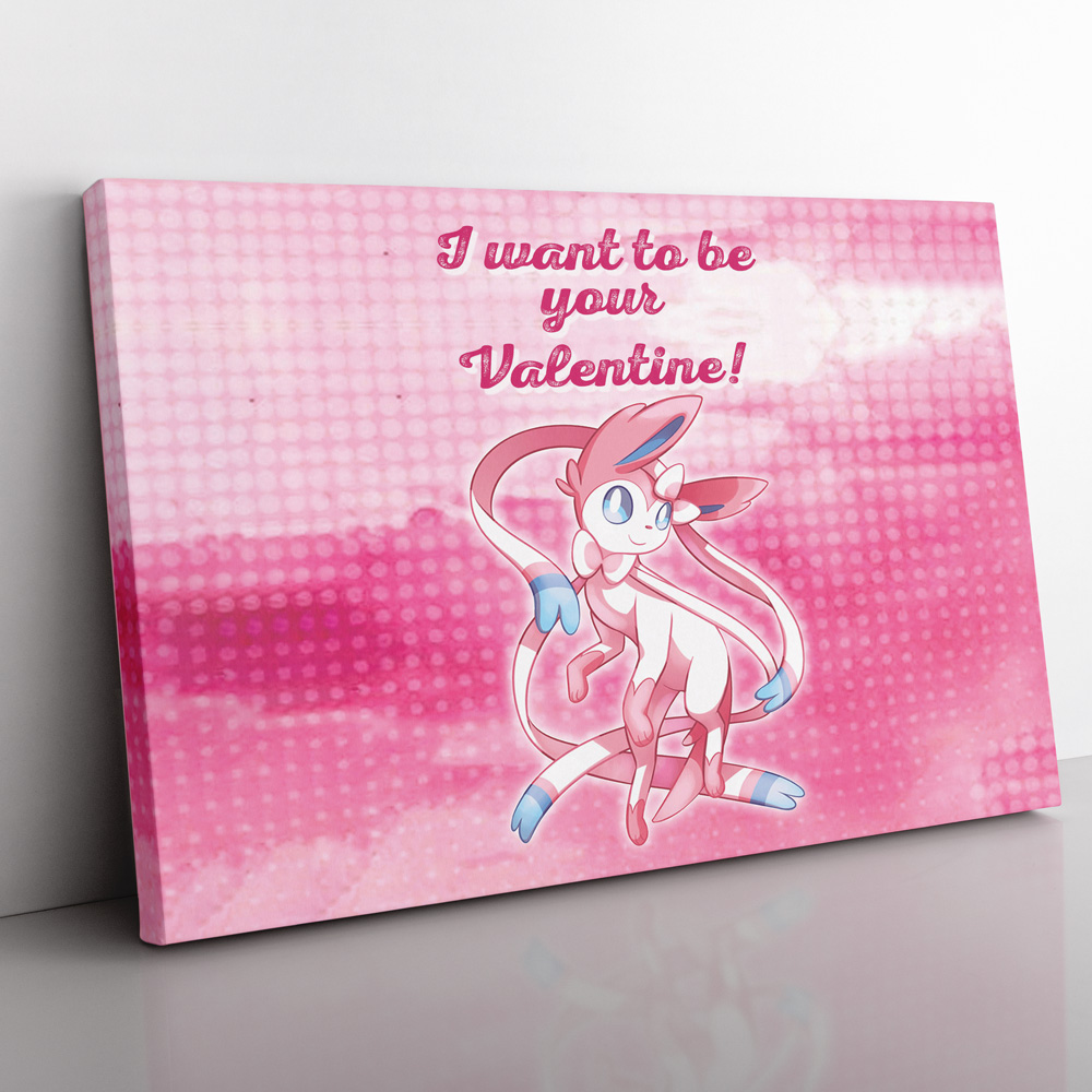 Sylveon-Your-Valentine-Pokemon-Canvas-Poster-Print-Wall-Art-Decor Sylveon Your Valentine Pokemon Canvas Poster Print Wall Art Decor