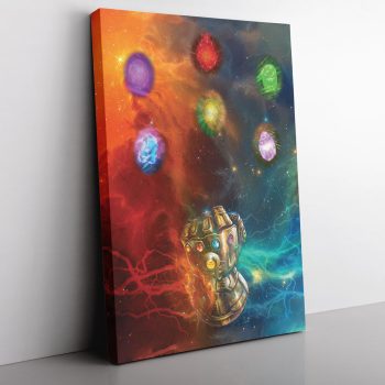 Trippy Cosmic Infinity Stones Marvel Canvas Poster Print Wall Art Decor