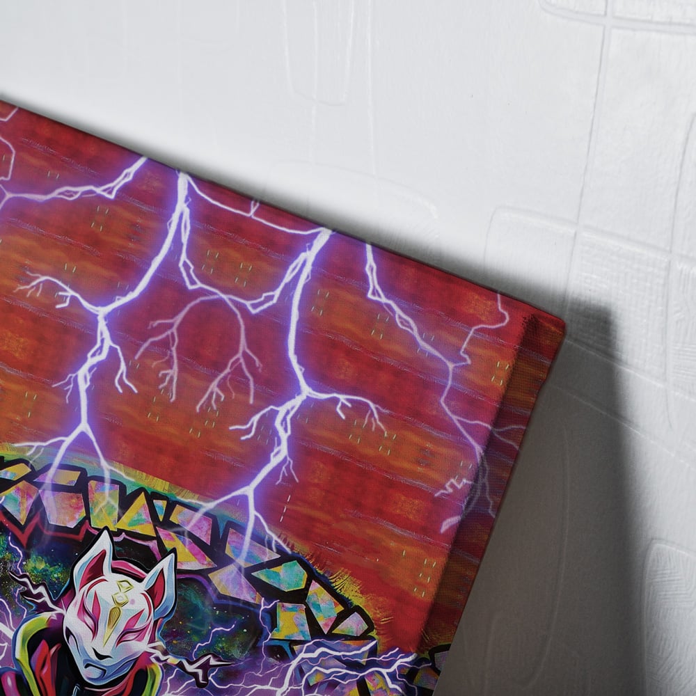 Trippy-Kitsune-Drift-Mask-Fortnite-Canvas-Poster-Print-Wall-Art-Decor-2