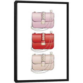 Valentino Bags - Black Framed Canvas