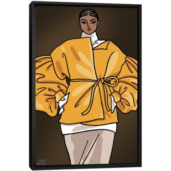 Valentino Spring 2020 II - Black Framed Canvas