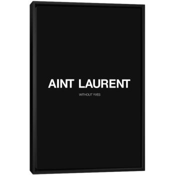 YSL (Black Edition) - Black Framed Canvas