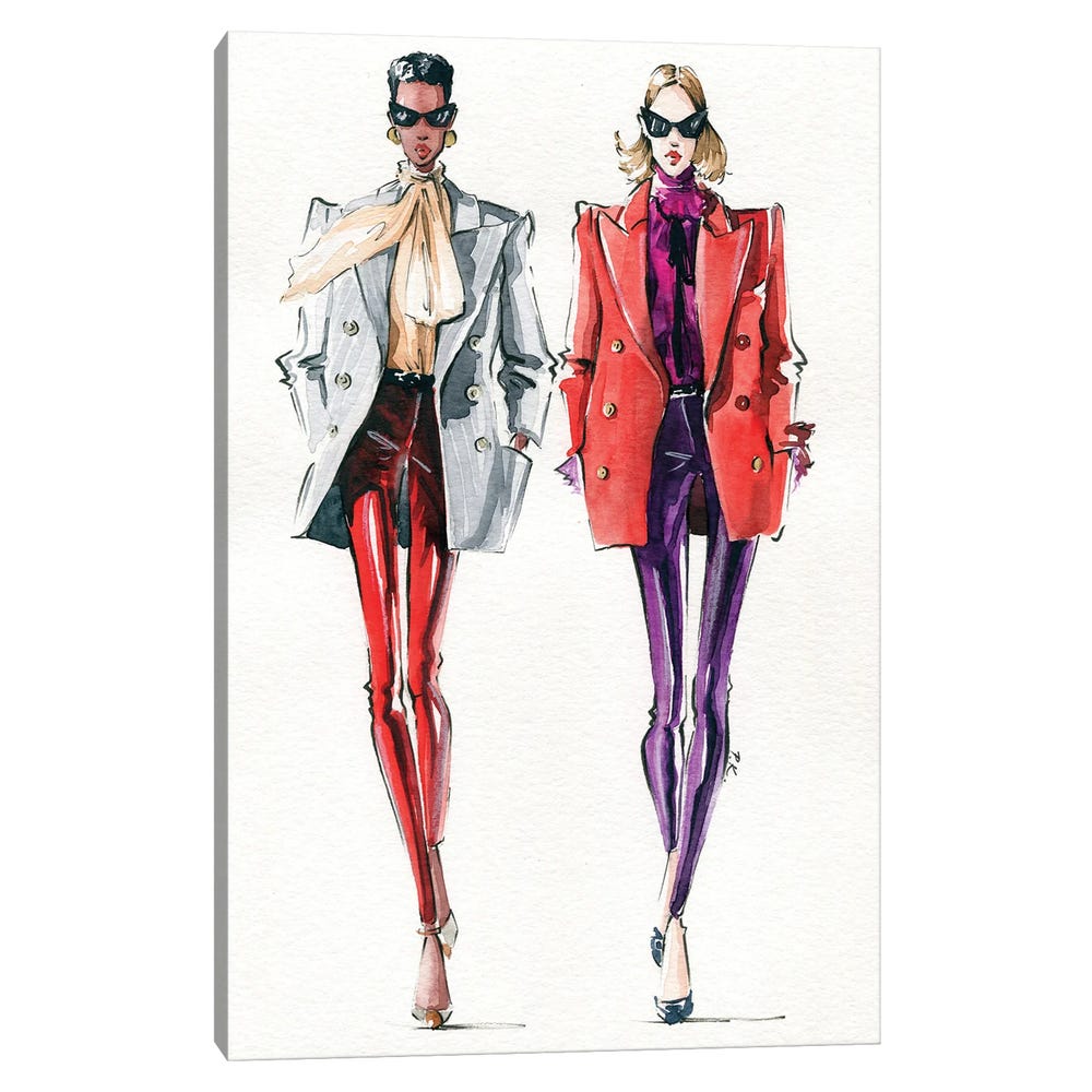 YSL-Black-Framed-Canvas-Stretched-Wrapped-Canvas-Print-Wall-Art-Decor-1 Stretched Wrapped Canvas Print