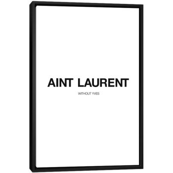 YSL - Black Framed Canvas