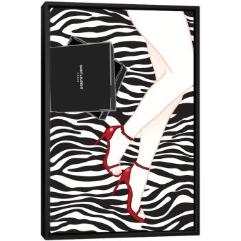 YSL - Black Framed Canvas