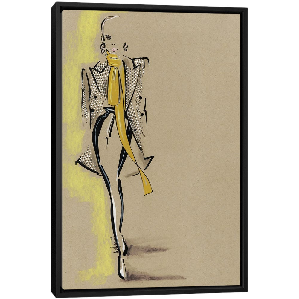 YSL-Spring-Summer-2020-Black-Framed-Canvas-Stretched-Wrapped-Canvas-Print-Wall-Art-Decor YSL Spring Summer 2020 - Black Framed Canvas