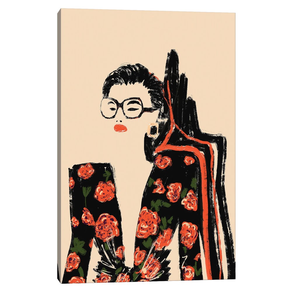 Ysl-Ss2022-Black-Framed-Canvas-Stretched-Wrapped-Canvas-Print-Wall-Art-Decor-1 Stretched Wrapped Canvas Print