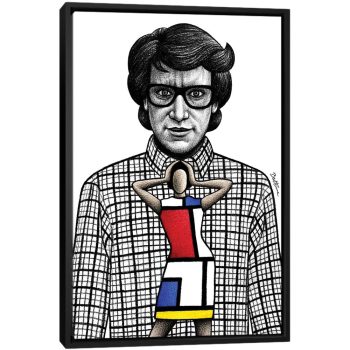 Yves Saint Laurent - Black Framed Canvas