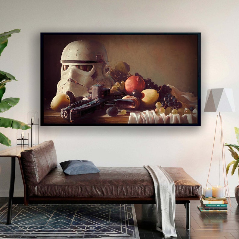 Abstract-Oil-Wall-Art-Atwork-Star-Wars-Canvas-Star-Wars-Poster-Star-Wars-Wall-Decor-Jedi-Mask-Print-Darth-Vader-Decor-2