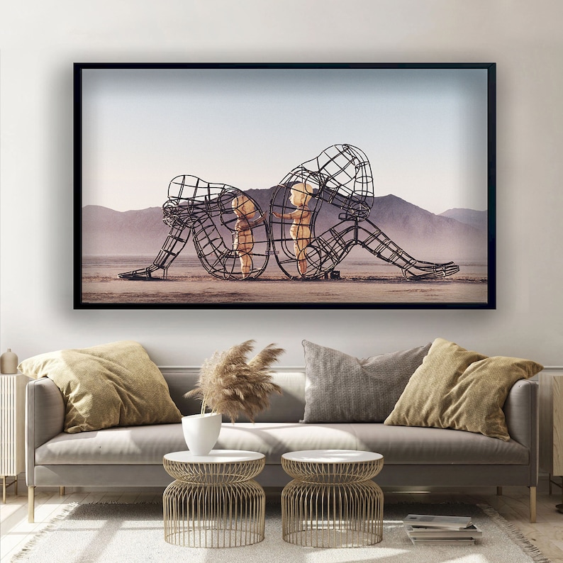 Alexander-Milov-Canvas-Two-People-Turning-Their-Backs-On-Each-Other-Wall-Art-Alexander-Milov-Poster-Burning-Man-Wall-Art-Statue-Canvas-1