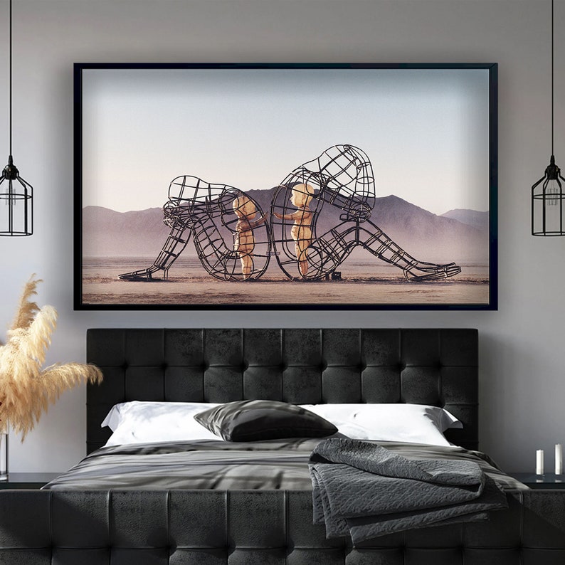 Alexander-Milov-Canvas-Two-People-Turning-Their-Backs-On-Each-Other-Wall-Art-Alexander-Milov-Poster-Burning-Man-Wall-Art-Statue-Canvas-2