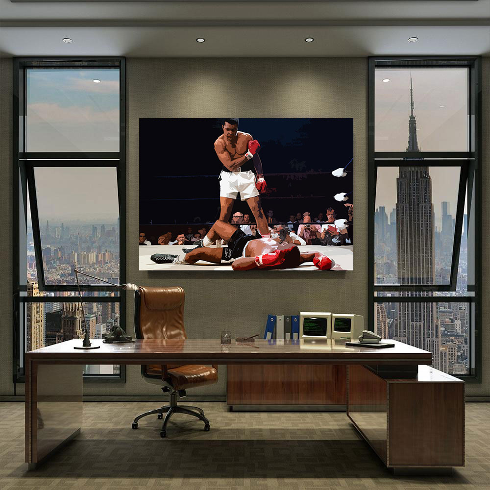 Ali-Boxer-Icon-Pop-Art-Canvas-Poster-Prints-Wall-Art-Decor-For-Fan-M16 Ali Boxer Icon Pop Art Canvas Poster Prints - Wall Art Decor For Fan M16