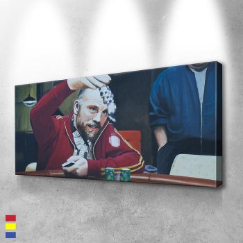 All In Channeling the Spirit of High-Stakes Poker in Special Canvas Poster Print Wall Art Decor