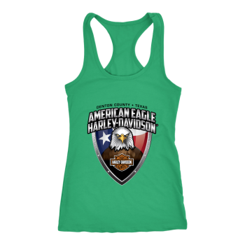 American Eagle Harley Davidson Women Racerback Tank Top
