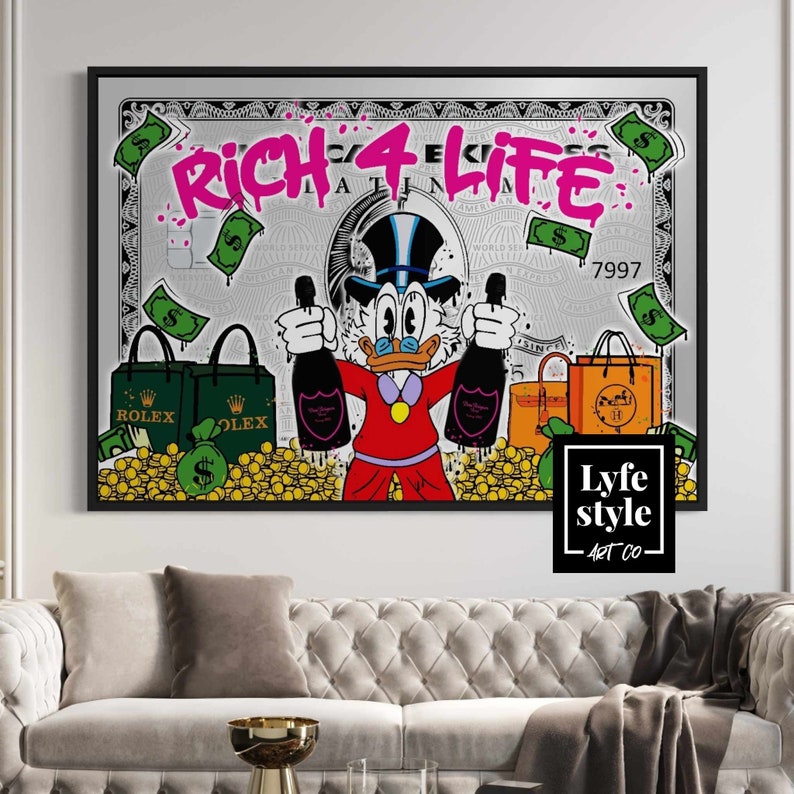 American-Express-X-Scrooge-Mcduck-Canvas-Alec-Monopoly-Inspired-Amex-Luxury-Money-Pop-Art-Canvas-Street-Art-Champagne-Art-1