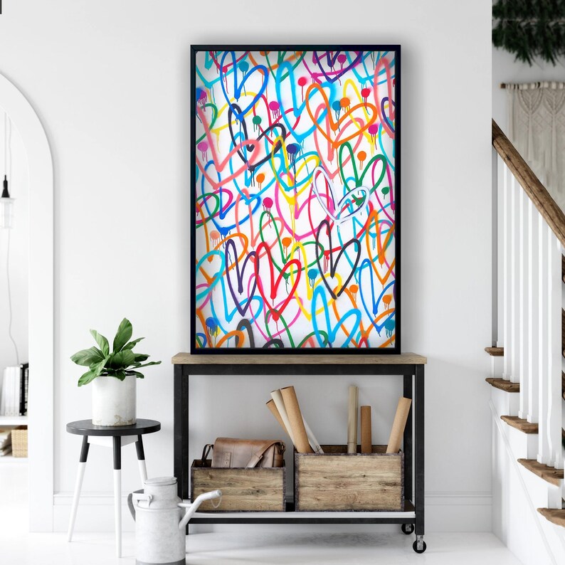 Banksy-Canvas-Love-Hearts-Graffiti-White-Background-Poster-Graffiti-Wall-Art-Abstract-Wall-Decor-Large-Canvas-Art-2