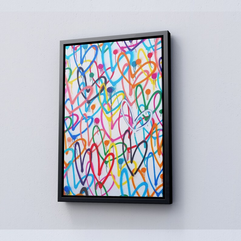 Banksy-Canvas-Love-Hearts-Graffiti-White-Background-Poster-Graffiti-Wall-Art-Abstract-Wall-Decor-Large-Canvas-Art Banksy Canvas Love Hearts Graffiti White Background Poster Graffiti Wall Art Abstract Wall Decor Large Canvas Art