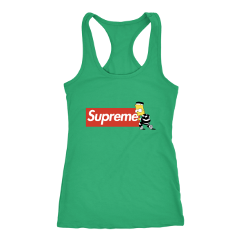 Bart Simpson Supreme Women Racerback Tank Top