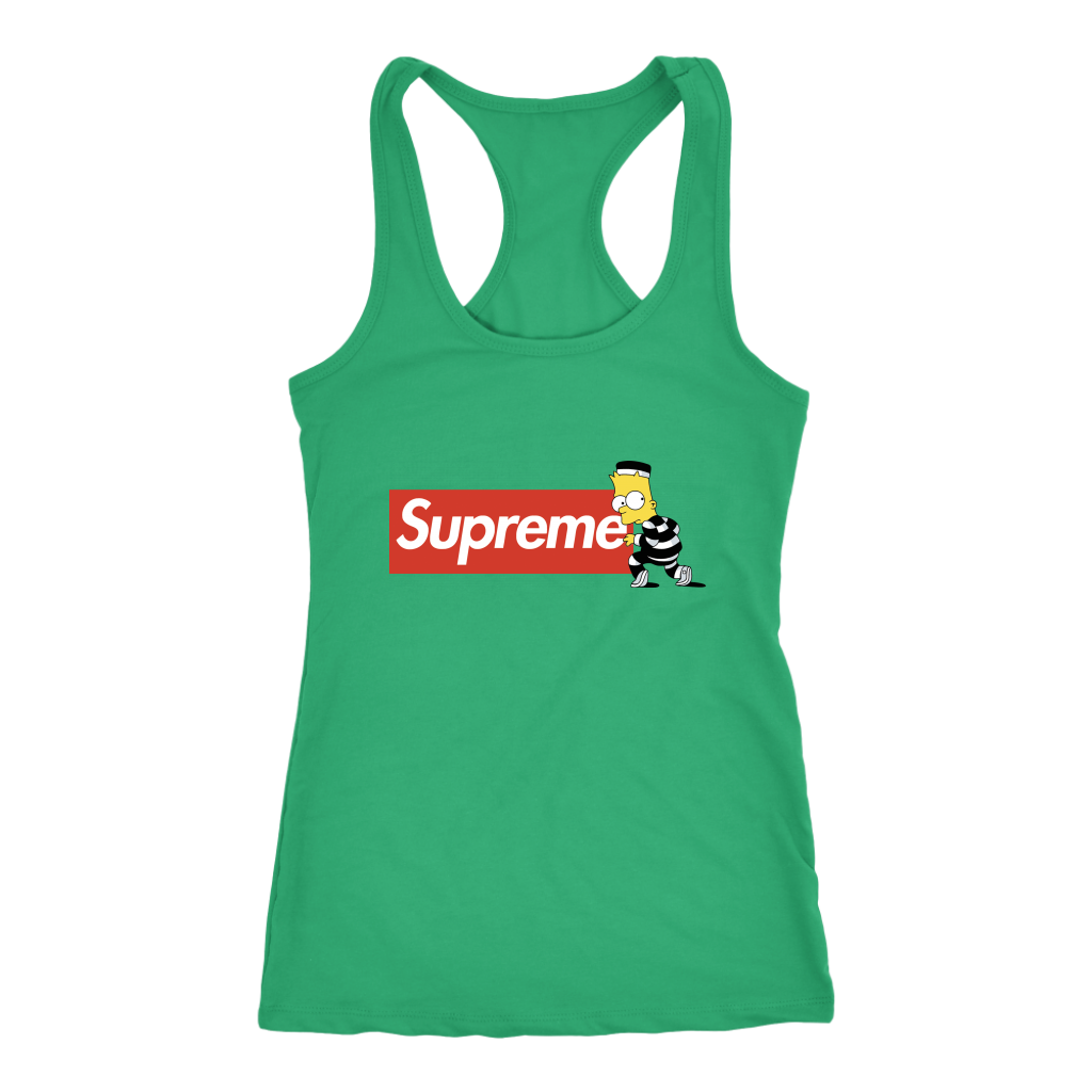 Bart-Simpson-Supreme-Women-Racerback-Tank-Top Bart Simpson Supreme Women Racerback Tank Top