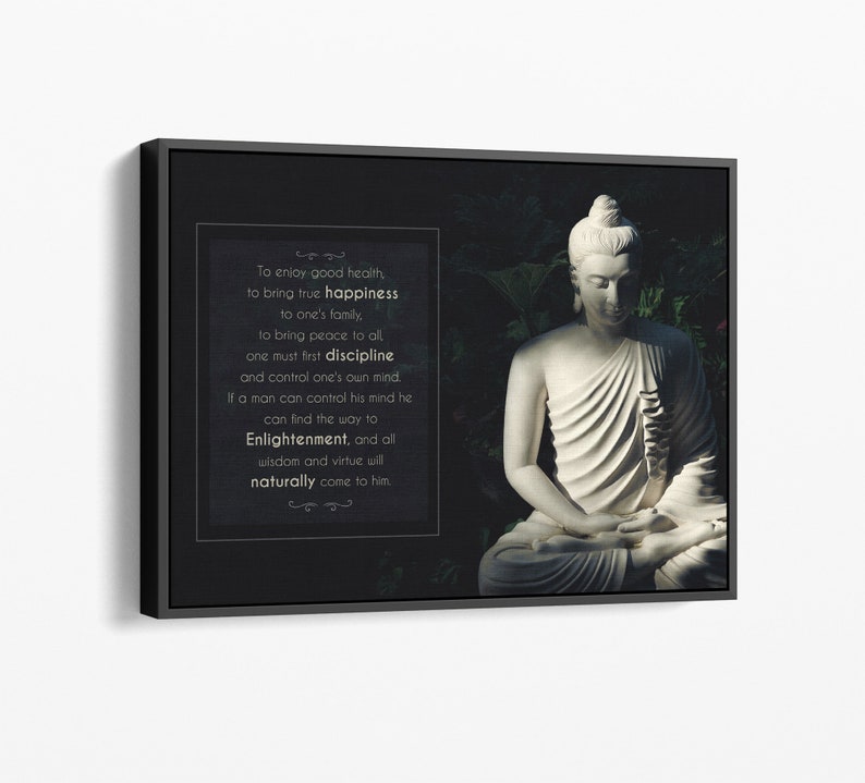 Buddha-Quote-Canvas-Motivational-Art-Lv-Art-Interior-Art-Wall-Art-Well-Being-Ikonick Buddha Quote Canvas Motivational Art Lv Art Interior Art Wall Art Well Being Ikonick