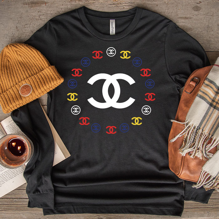 Chanel-Circle-Luxury-Logo-Unisex-Kid-Long-Sleeve-Tee-LTB2620-1