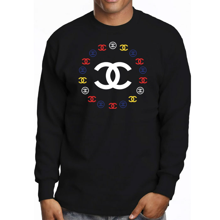 Chanel-Circle-Luxury-Logo-Unisex-Kid-Long-Sleeve-Tee-LTB2620-2