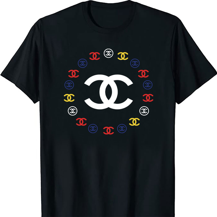 Chanel-Circle-Luxury-Logo-Unisex-T-Shirt-TTB2620 Chanel Circle Luxury Logo Unisex T-Shirt TTB2620