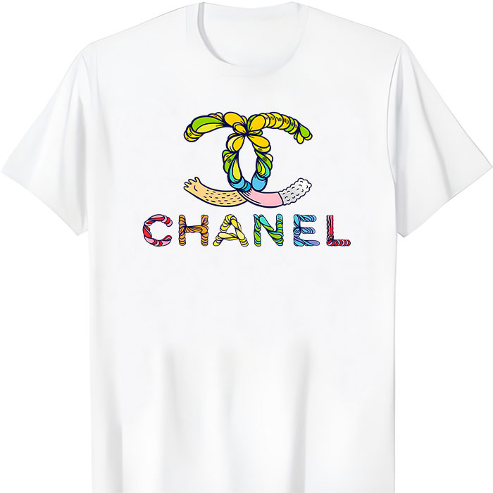 Chanel-Colorful-Logo-Unisex-T-Shirt-TTB2618-1