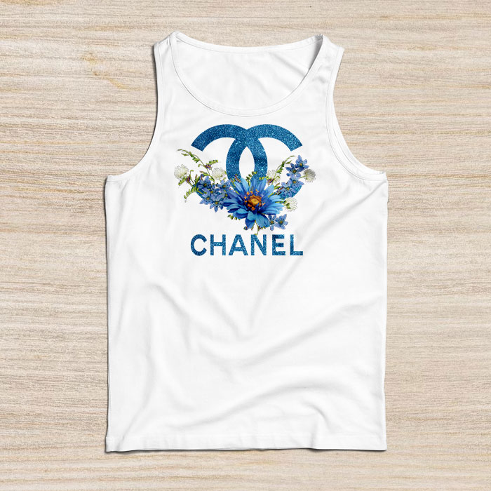 Chanel-Glitter-Flower-Logo-Unisex-Tank-Top-TTTB2622-1
