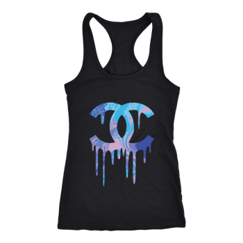 Chanel Logo Drip Women Racerback Tank Top