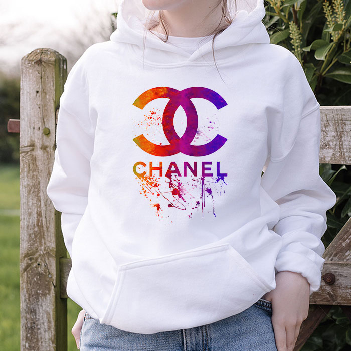 Chanel-Original-Colorful-Logo-Unisex-Pullover-Hoodie-HTB2612-1