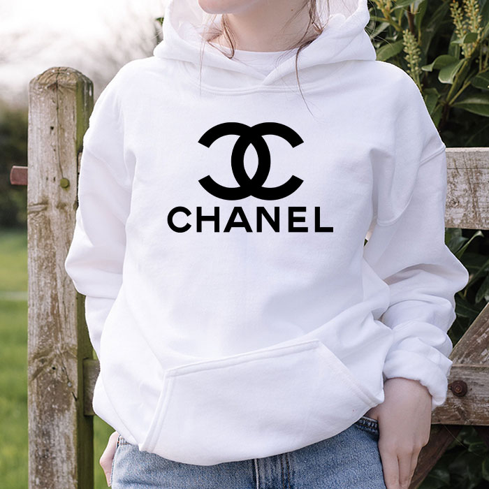 Chanel-Original-Logo-Unisex-Pullover-Hoodie-HTB2608-1