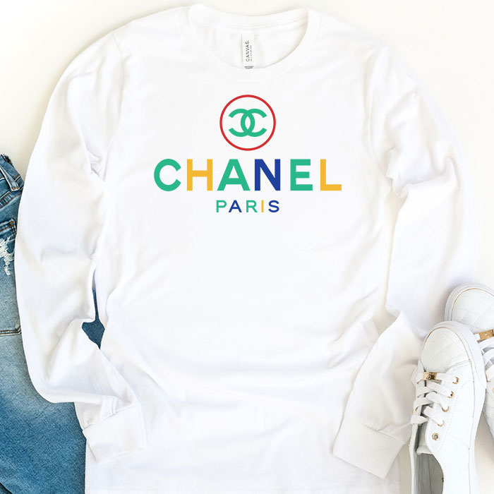 Chanel-Paris-Original-Logo-Kid-Tee-Unisex-Longsleeve-Tee-LTB2913-1