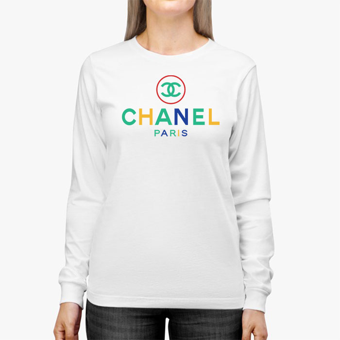 Chanel-Paris-Original-Logo-Kid-Tee-Unisex-Longsleeve-Tee-LTB2913-2