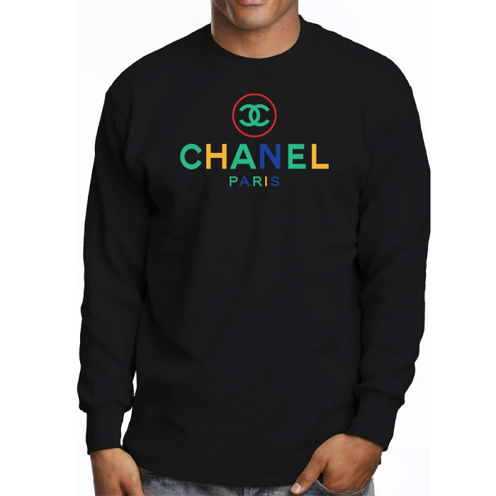 Chanel-Paris-Original-Logo-Kid-Tee-Unisex-Longsleeve-Tee-LTB2913-3