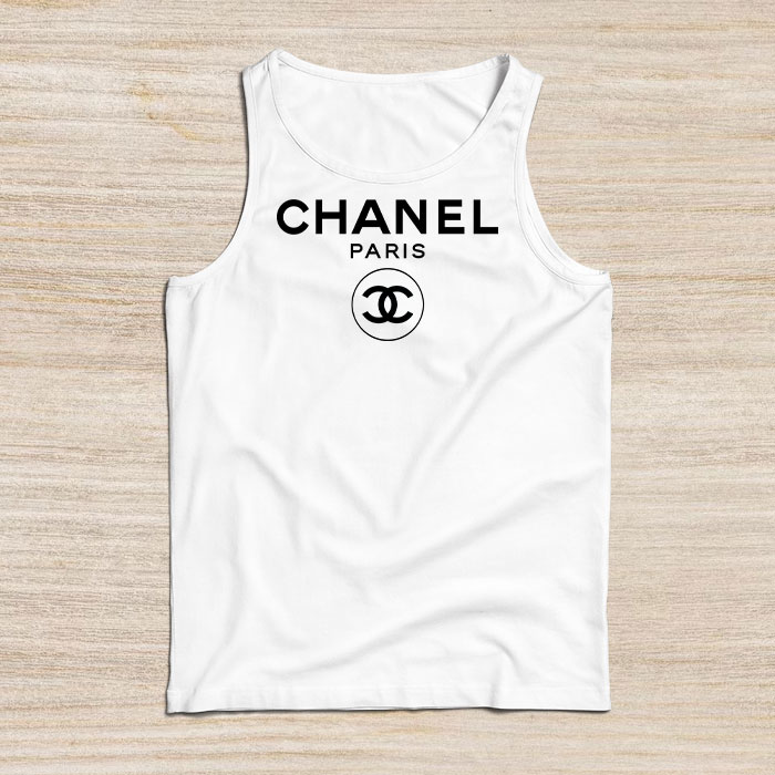 Chanel-Paris-Original-Logo-Unisex-Tank-Top-TTTB26009 Chanel Paris Original Logo Unisex Tank Top TTTB26009