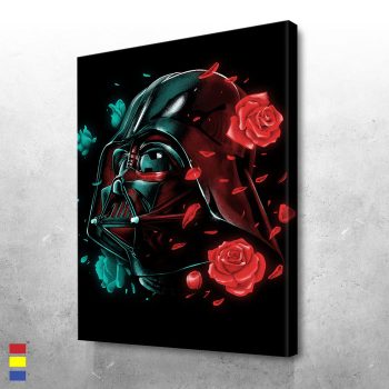 Dark Side of the Bloom Color Abstract Creating a Perfect Art Canvas Poster Print Wall Art Decor