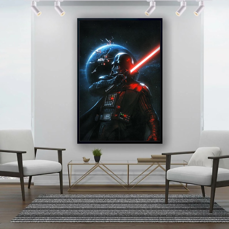 Darth-Vader-Star-Wars-Wall-Art-Darth-Vader-Canvas-Art-Star-Wars-Darth-Vader-Poster-2