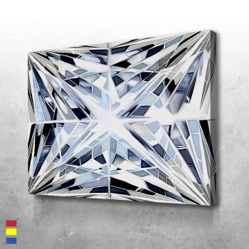Diamond Cut Designs Reflecting the Beauty of Pressure and Resilience Canvas Poster Print Wall Art Decor