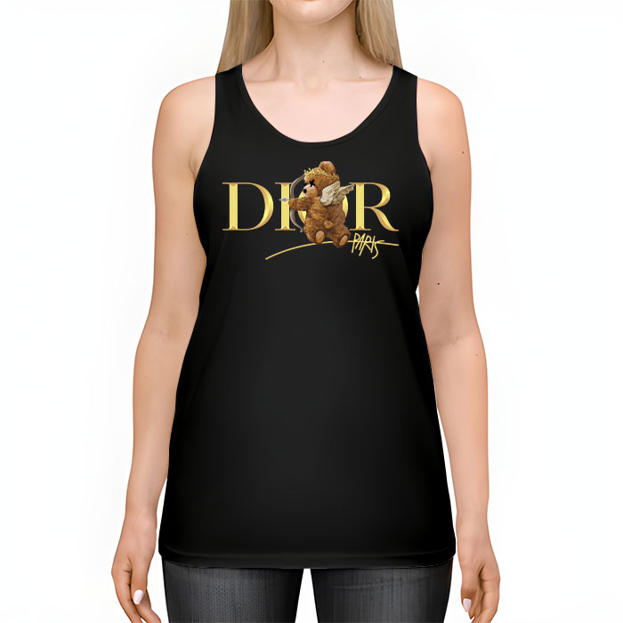 Dior-Gold-Logo-Luxury-Angel-Teddy-Bear-Unisex-Tank-Top-TTTB2518-2